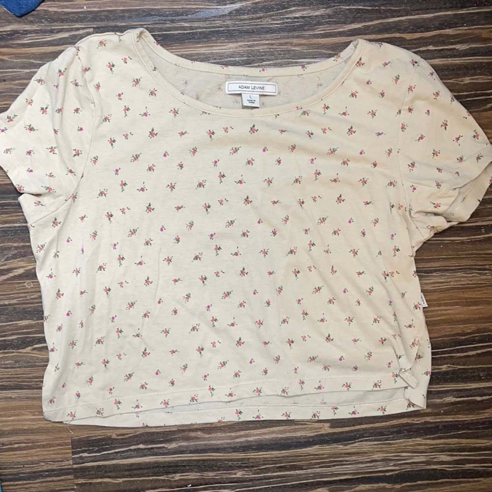 Adam Levine floral Crop Top